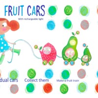 MEISJE 02 WIT GEPRIKT MET FRUIT TREIN KLAAR MEISJE 02 WIT GEPRIKT MET FRUIT TREIN KLAAR