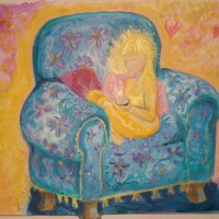 PC 26 comfy floral chair PC 26 comfy floral chair