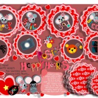 ROSIES HAPPY HEARTS RILEYS CARD GAME TRACK 1 ROSIES HAPPY HEARTS RILEYS CARD GAME TRACK 1