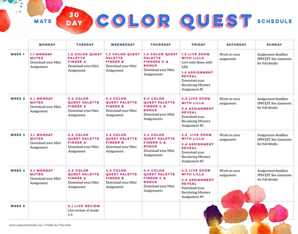 color quest schedule v3